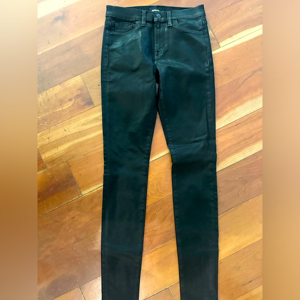 Hudson jeans - coated black - never worn!